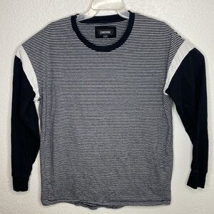 Zanerobe Splinter Rugger Long Sleeve Striped Men's Shirt Size M